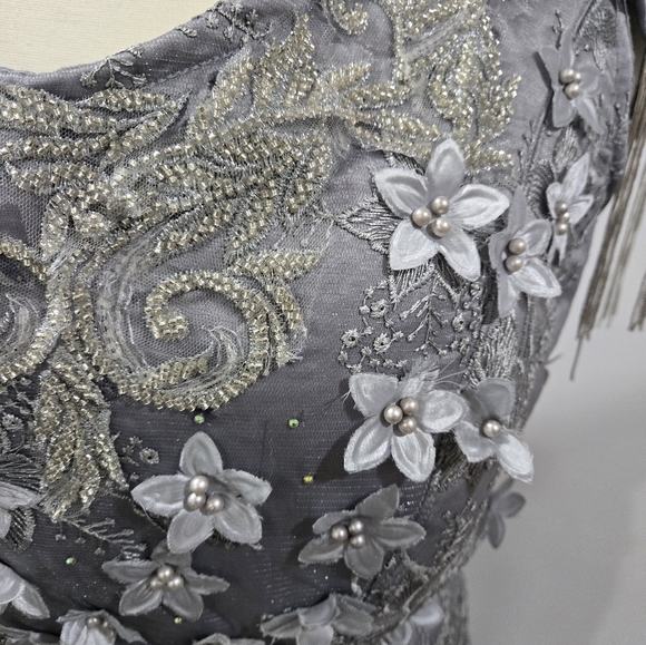 Dream Myles Silver Gown, luxury fabric - Picture 7 of 17